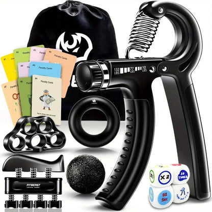Adjustable Hand Gripper & Workout Kit