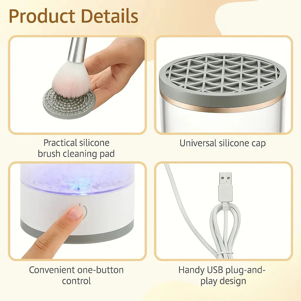 Automatic Makeup Brush Cleaner & Dryer Tech Xploit