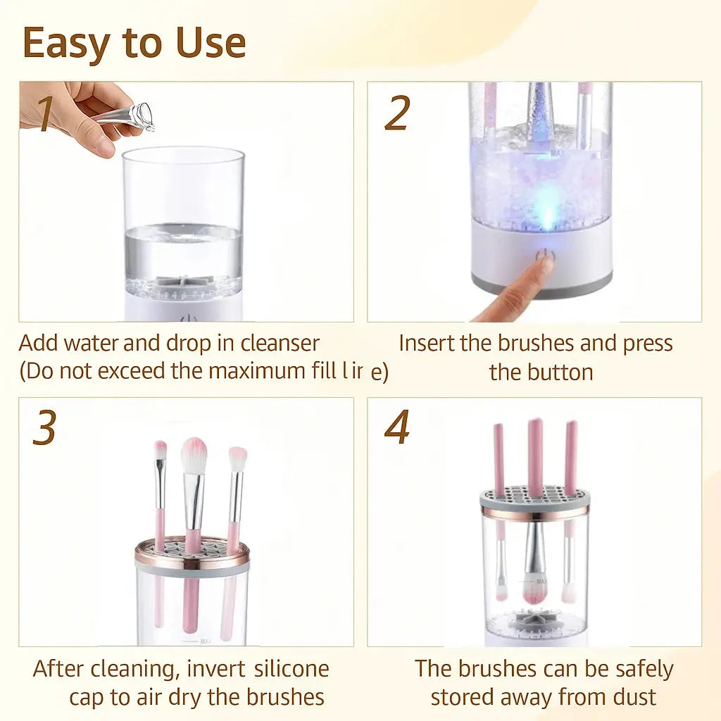 Automatic Makeup Brush Cleaner & Dryer Tech Xploit