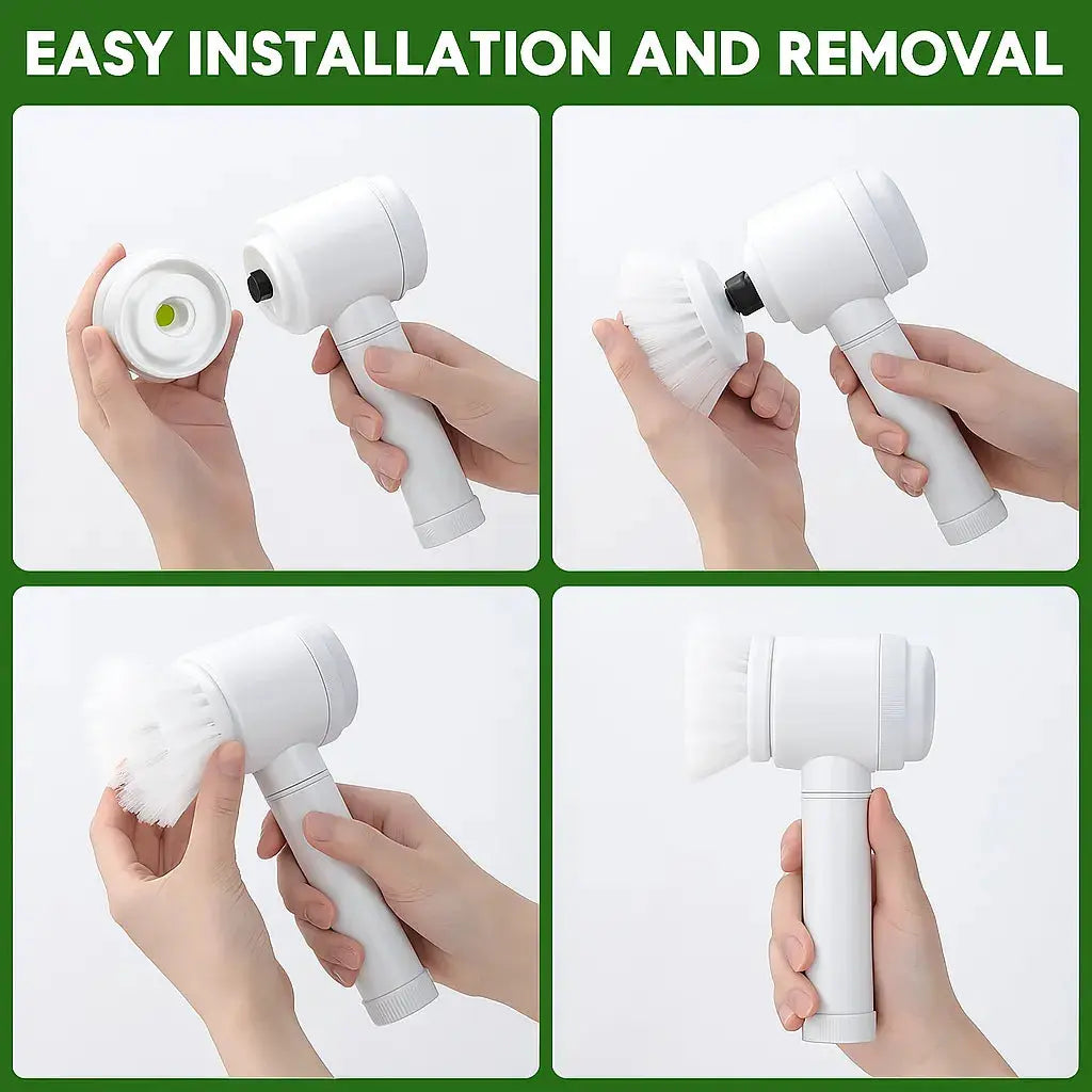 Cordless Electric Spin Scrubber for Kitchen Sink, Bathroom & Window Cleaning Tech Xploit