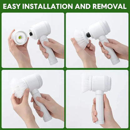 Cordless Electric Spin Scrubber for Kitchen Sink, Bathroom & Window Cleaning Tech Xploit