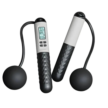 Cordless Jump Rope with Counter – Weighted Ropeless Skipping Rope for Home & Gym Fitness - Tech Xploit