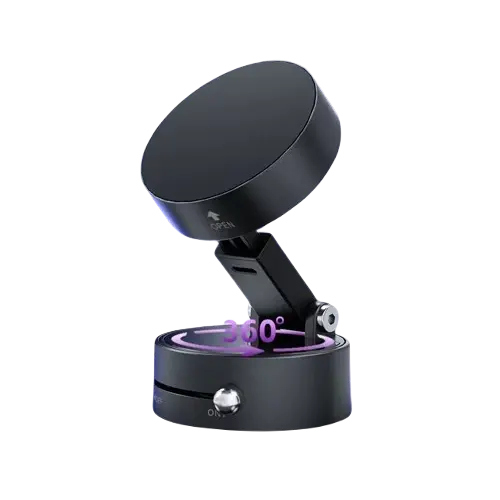 Electric Magnetic Vacuum Phone Holder – 360° Car Mount for iPhone & Android - Tech Xploit
