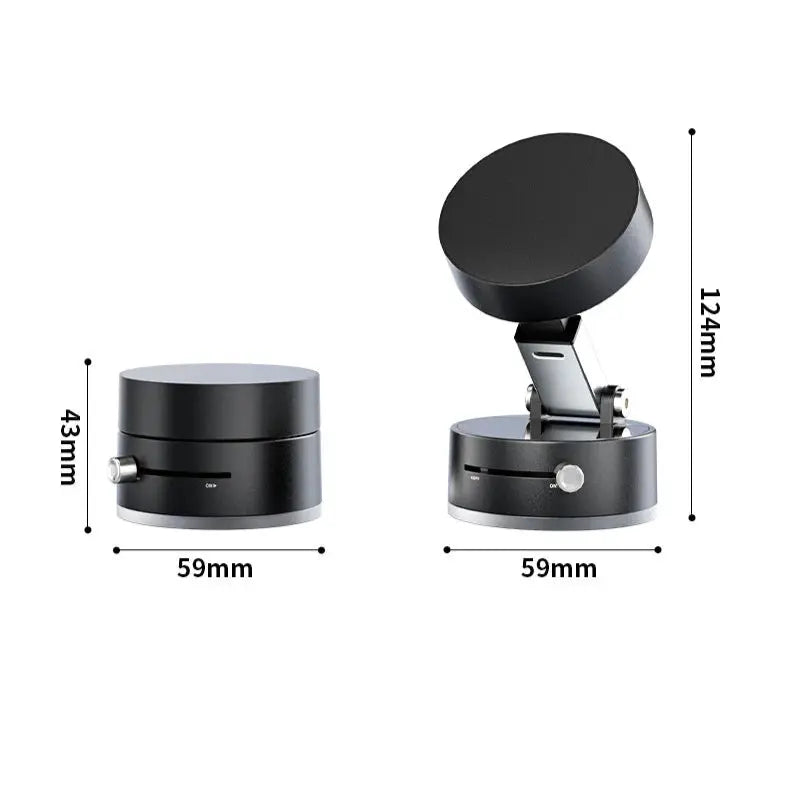 Electric Magnetic Vacuum Phone Holder – 360° Car Mount for iPhone & Android Tech Xploit