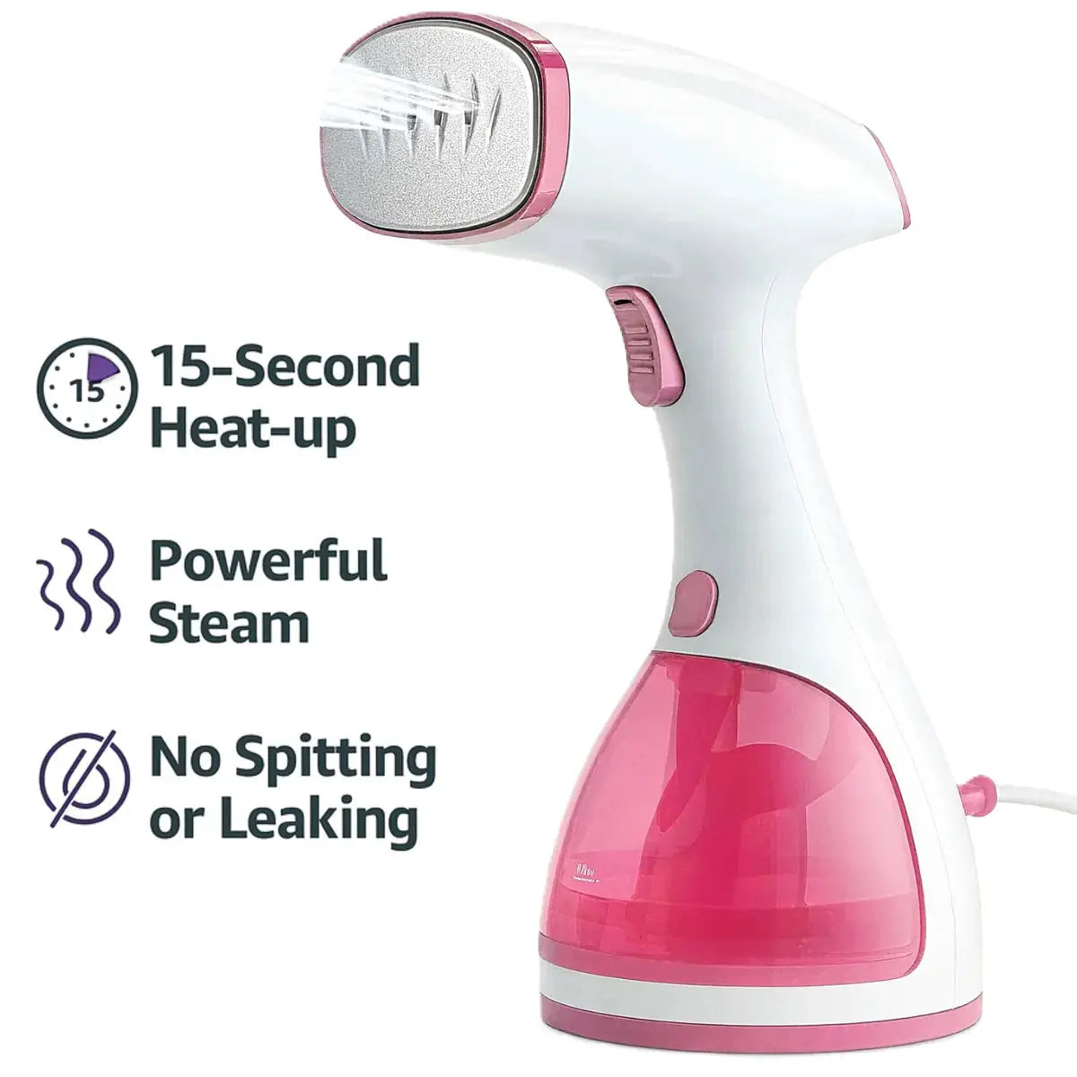 Handheld Steamer for Clothes – Portable Fabric & Garment Steamer with Large Detachable Water Tank Tech Xploit