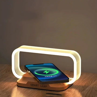 Lamp Clock with Night Light Charging Station Tech Xploit