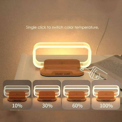 Lamp Clock with Night Light Charging Station Tech Xploit