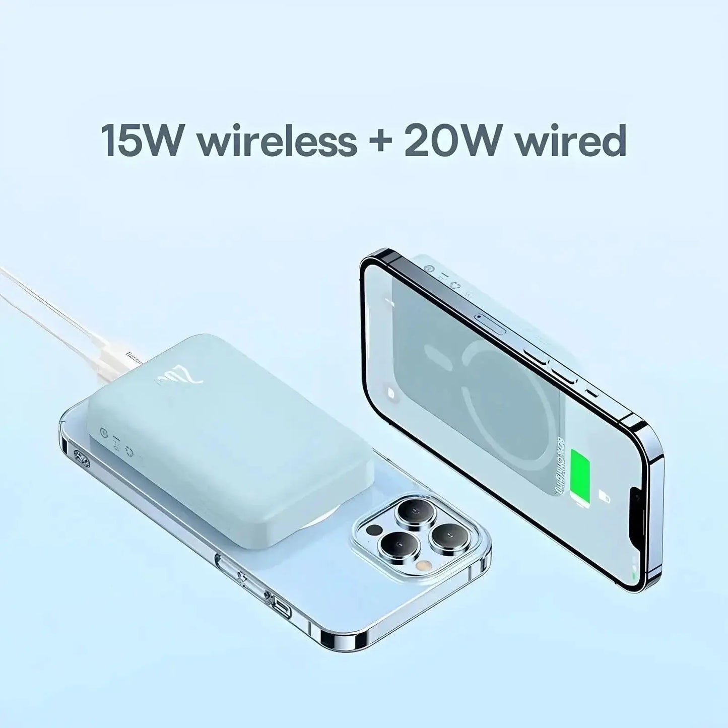 Magnetic Wireless Power Bank (20000 mAh) - Tech Xploit