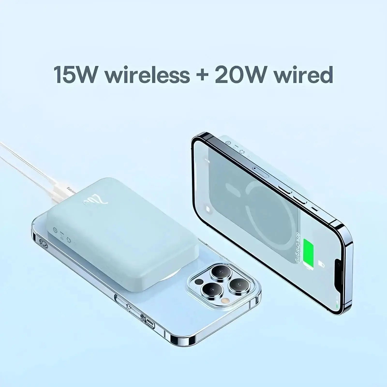 Magnetic Wireless Power Bank (20000 mAh) - Tech Xploit