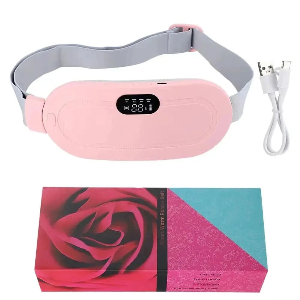 Menstrual Pain Relief Pad, 3 Heat Levels, 4 Massage Modes, 1800mAh Rechargeable Battery, 2H Use Time Tech Xploit