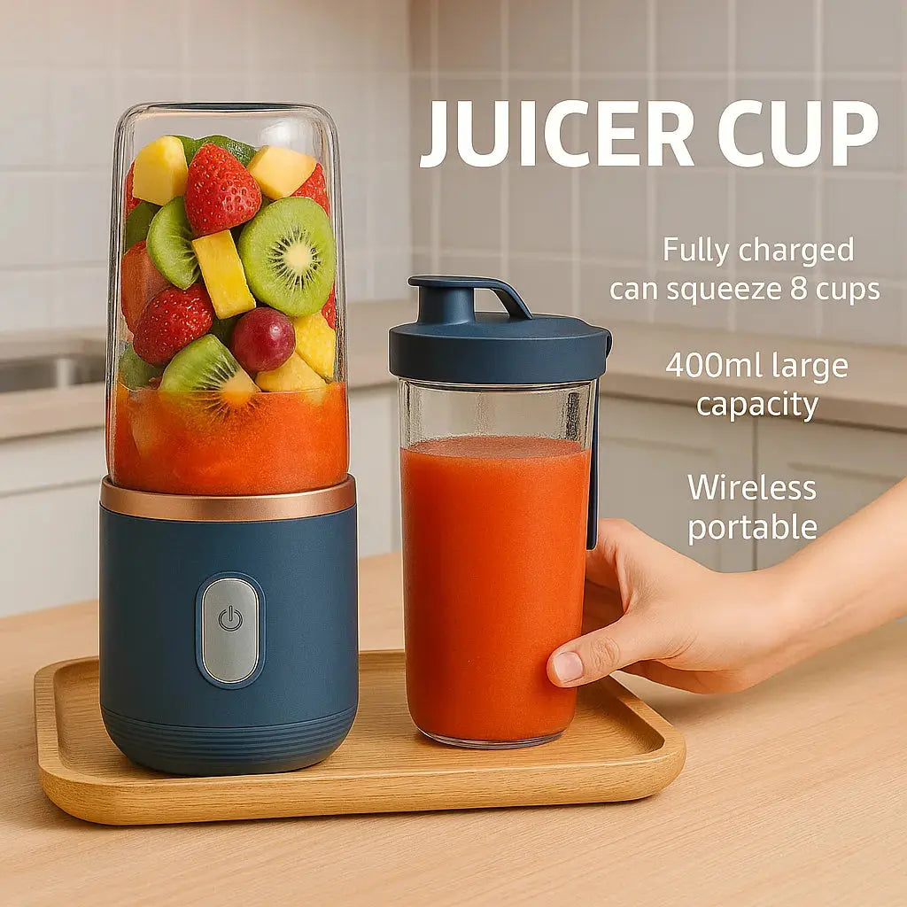Portable Electric Blender & Bottle | USB Rechargeable Smoothie Maker - Tech Xploit