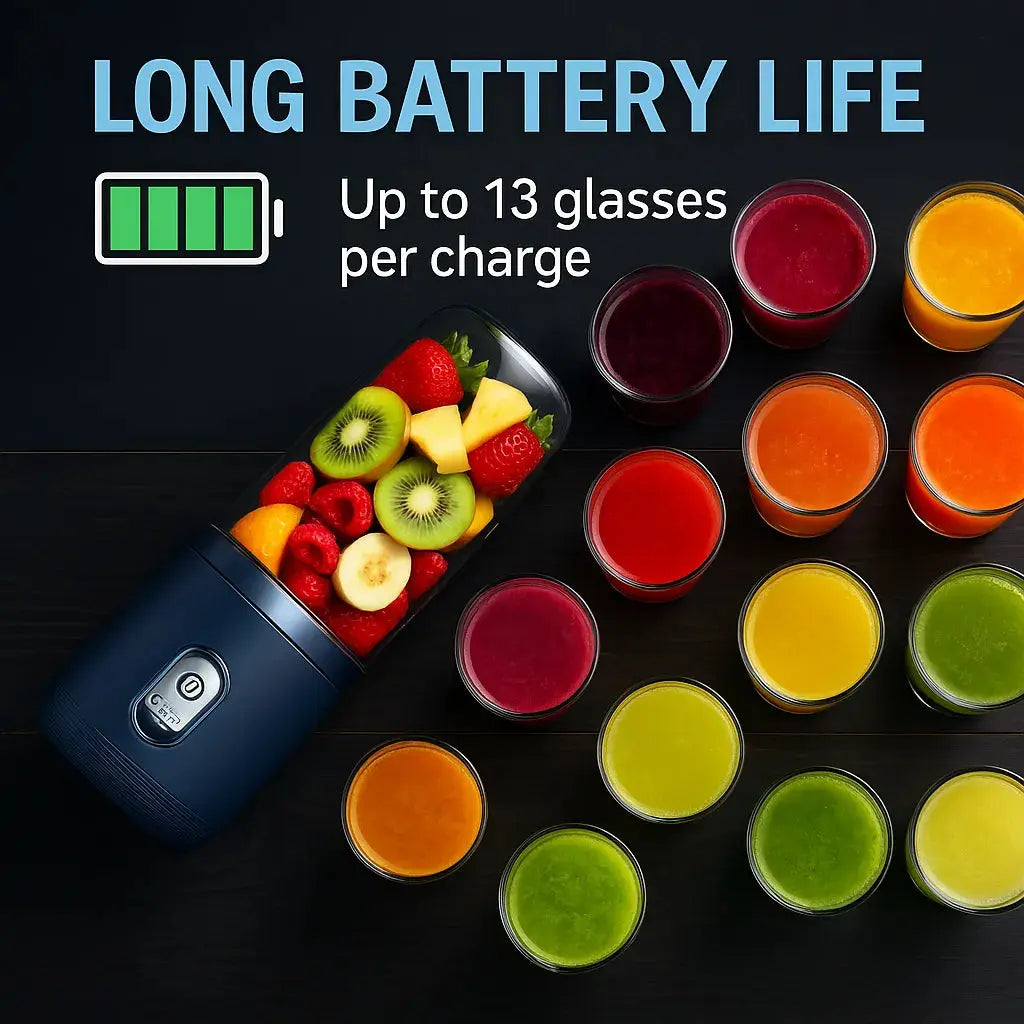 Portable Electric Blender & Bottle | USB Rechargeable Smoothie Maker - Tech Xploit