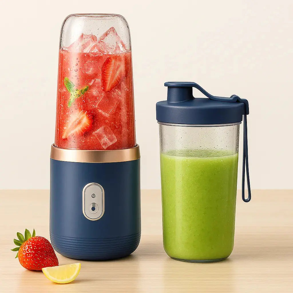 Portable Electric Blender & Bottle | USB Rechargeable Smoothie Maker - Tech Xploit