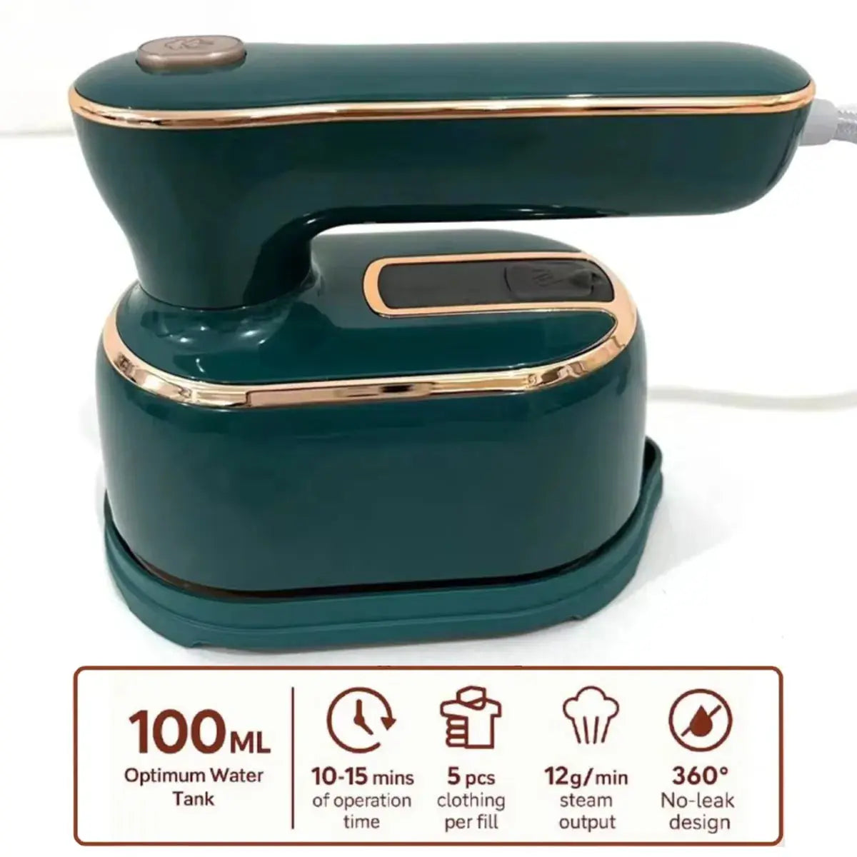 Portable Handheld Clothes Steamer & Clothes Iron with Water Tank Tech Xploit
