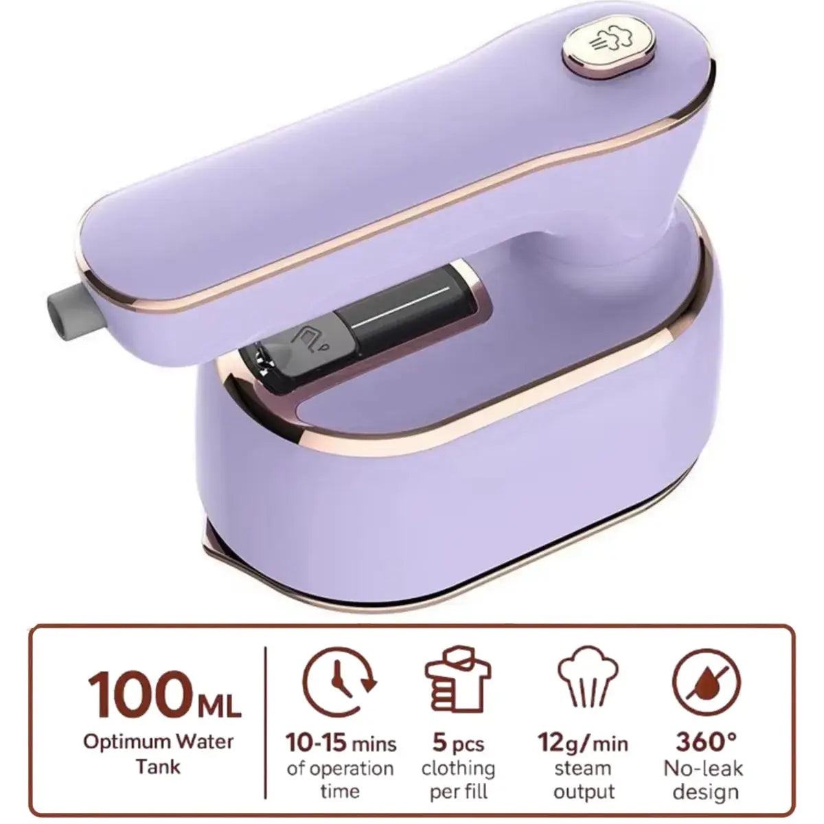 Portable Handheld Clothes Steamer & Clothes Iron with Water Tank Tech Xploit