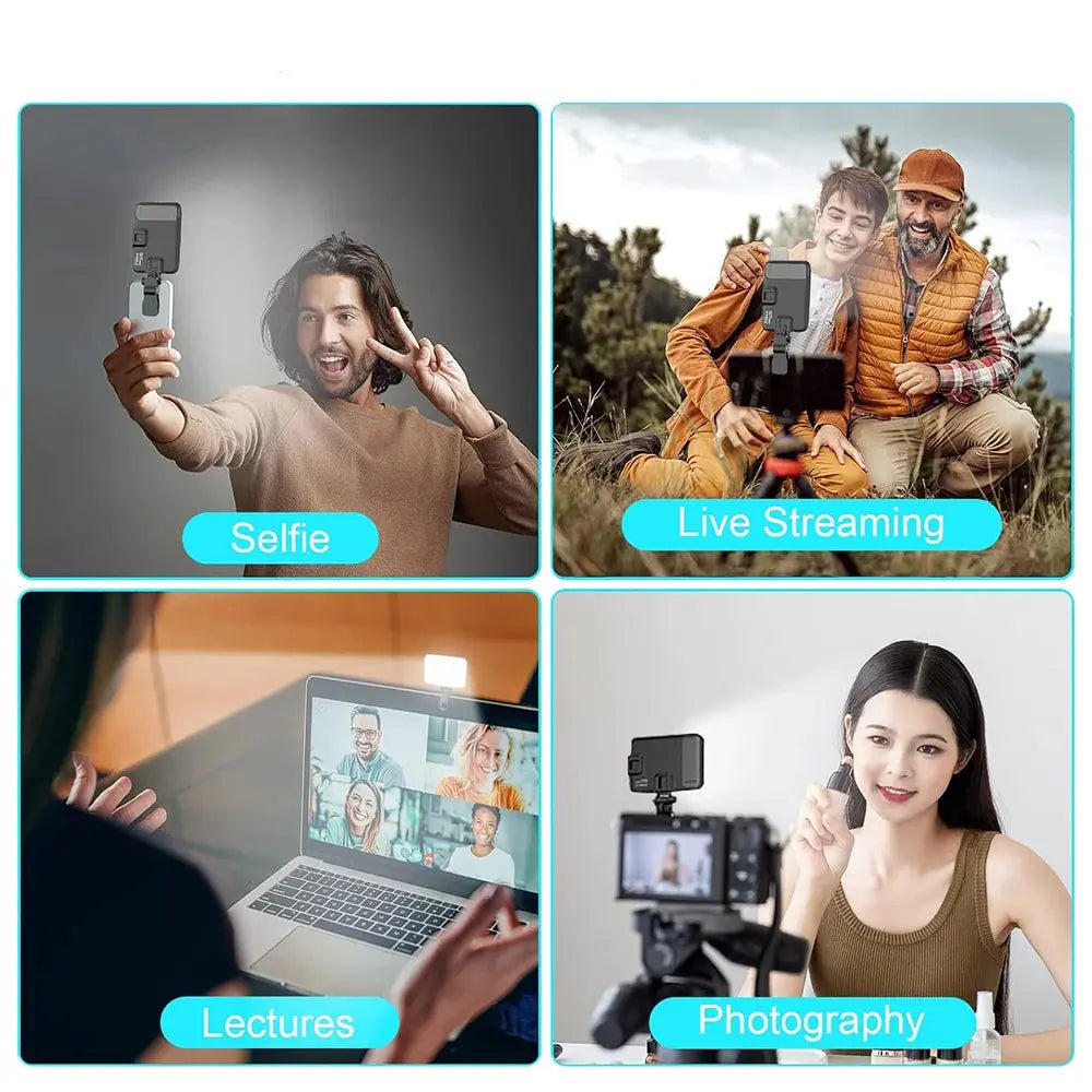 Portable LED Clip-on Selfie Light for Phones & Laptops - Tech Xploit