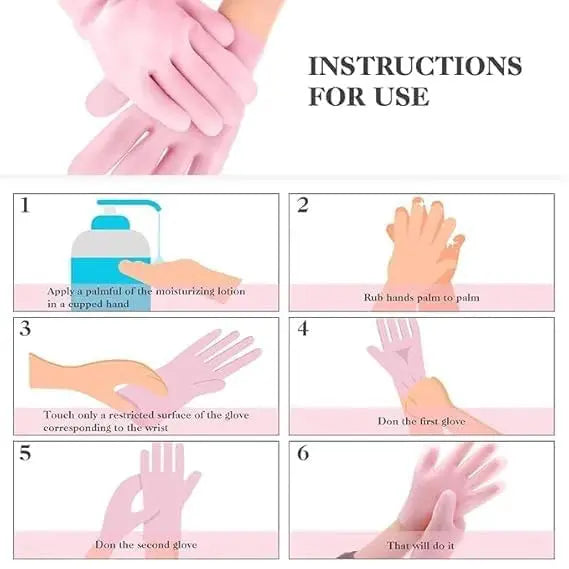 Silicone Gel Moisturizing Gloves & Socks Tech Xploit