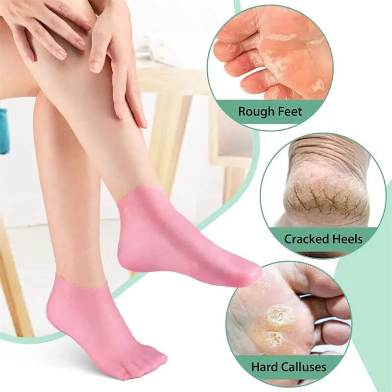 Silicone Gel Moisturizing Gloves & Socks Tech Xploit