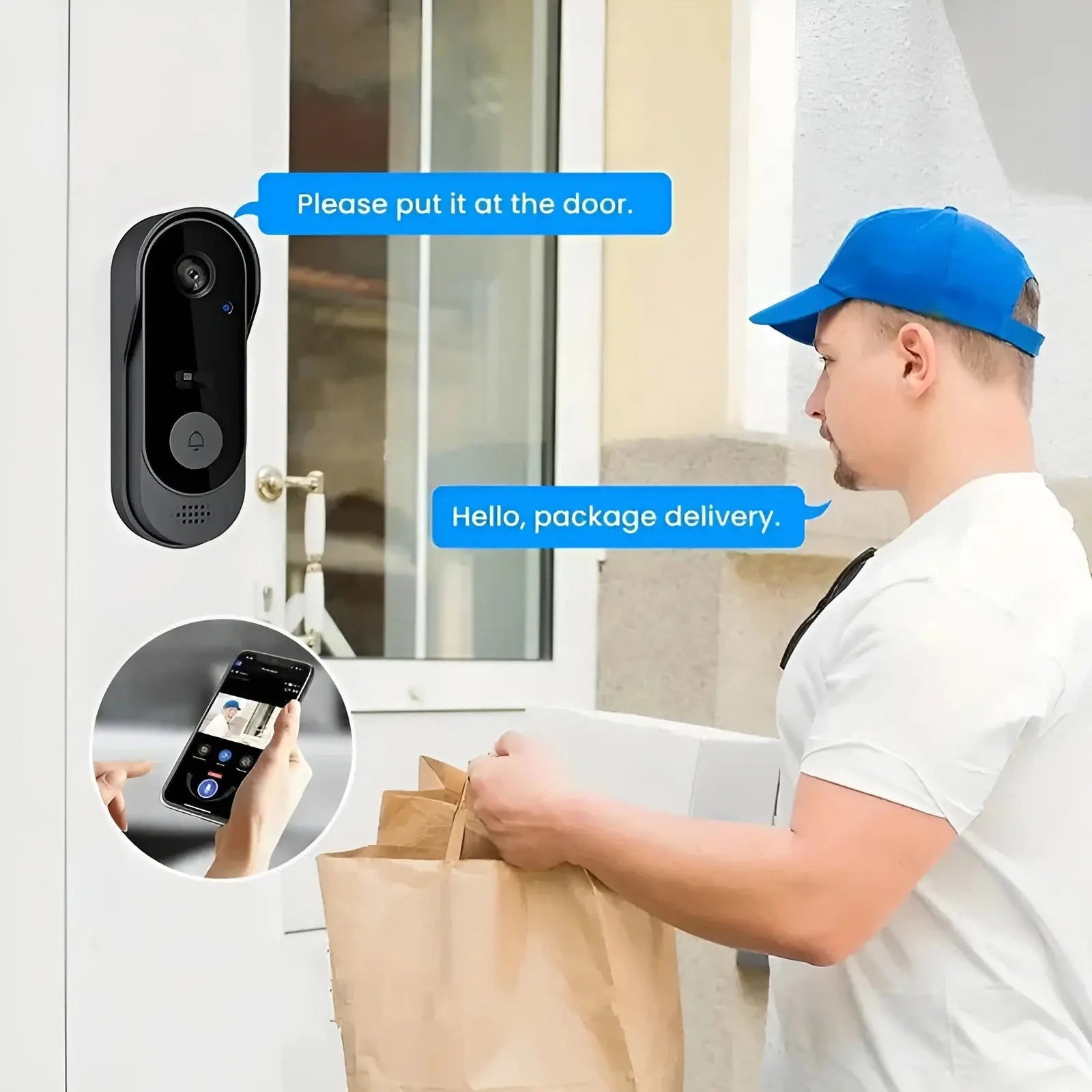 Smart Video Doorbell with Two-Way Intercom Tech Xploit