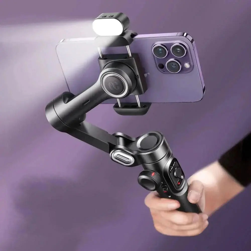 Smartphone 3-Axis Gimbal Stabilizer with Light Tech Xploit