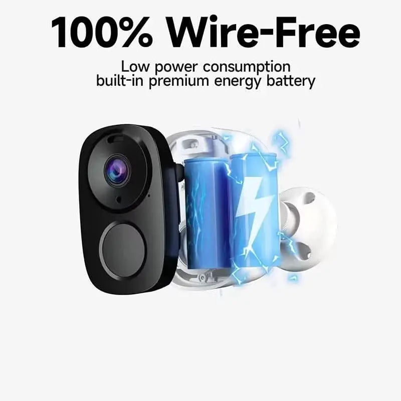 Solar Outdoor Security Camera with Spotlight Siren & 2-Way Audio Tech Xploit
