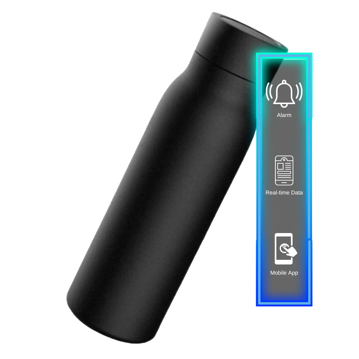 Reusable Water Bottle with Smart LED Display