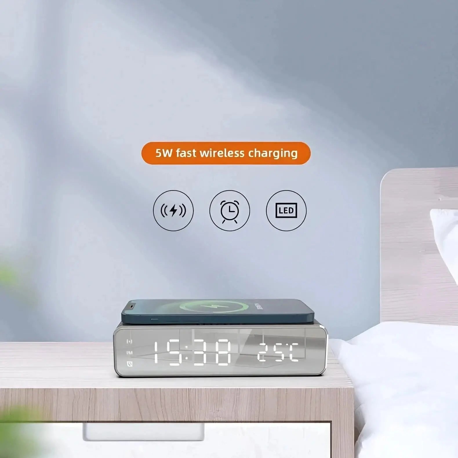 Wireless Alarm Dock & Charger Tech Xploit