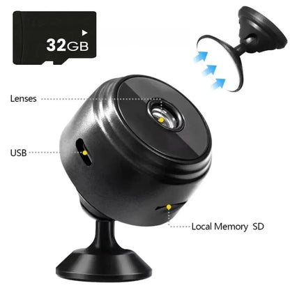 Wireless Home Security Cam with HD Quality, Night Vision & App Control Tech Xploit