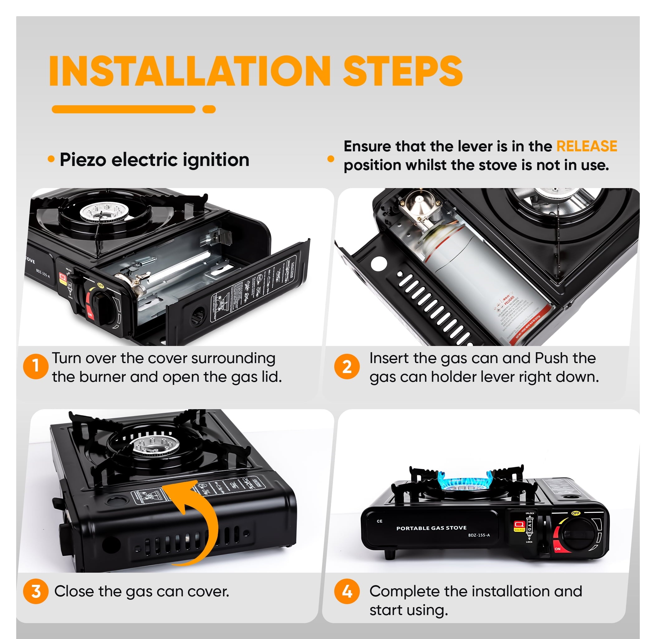 Portable Camping Gas Stove | Portable Butane Stove for Outdoor Cooking