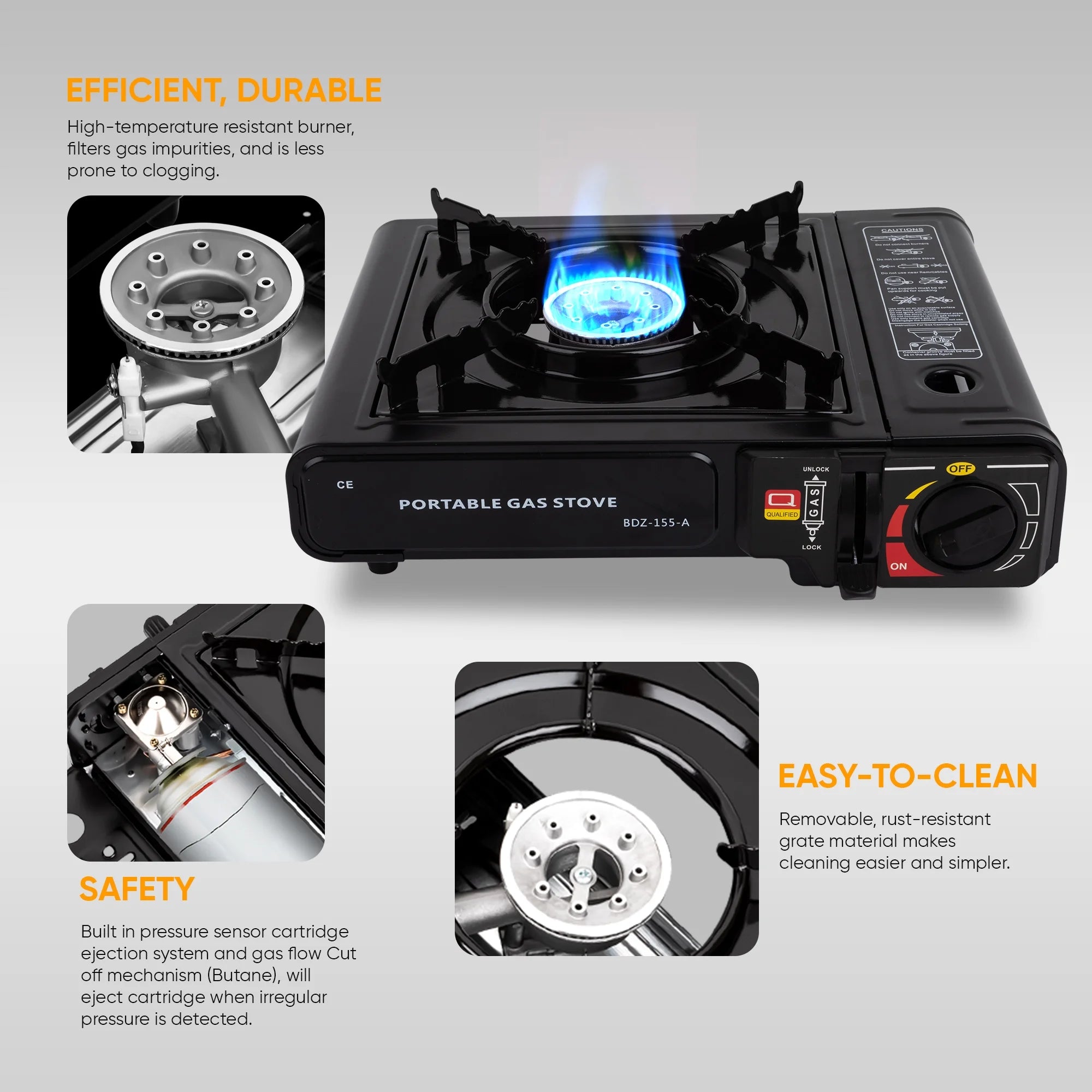 Portable Camping Gas Stove | Portable Butane Stove for Outdoor Cooking