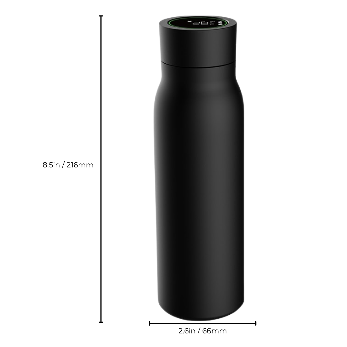 Reusable Water Bottle with Smart LED Display